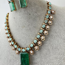 Mint Green Doublet Victorian Moissanite polki Necklace,Sabyasachi Necklace, Statement Necklace, Semi Precious Necklace, Designer necklace
