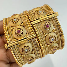 Gold plated Rajwadi Kundan openable Kada Bangle(1Pc)Single/Indian Kada/Wedding Jewelry/Kada/Punjabi Jewelry/Indian Wedding/Bollywood bangles
