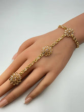 Gold Polki Hath Paan/Bracelet/Haath phool/Hathh Panja/finger Hand bracelet/Bridal Jewelry/hand harness/Indian Hand Jewelry/wedding jewelry