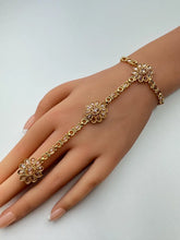 Gold Polki Hath Paan/Bracelet/Haath phool/Hathh Panja/finger Hand bracelet/Bridal Jewelry/hand harness/Indian Hand Jewelry/wedding jewelry