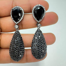 CZ Nano Diamond teardrop earrings/Drop diamond earrings/Indian/Pakistani/Bollywood/CZ earrings/AD earrings/Statement earrings/Gift for her