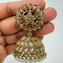 Antique Polki kundan Jhumka/stone Jhumka/Indian Jewelry/Pakistani Jewelry/Punjabi Jewelry/Statement earrings/Bridal earring/Indian wedding