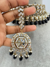 Black Antique Polki Kundan necklace set/Kundan Choker Necklace/Statement necklace/Indian/Punjabi Necklace/Pakistani Jewelry/Bridal necklace/