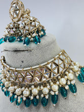 RamaGreen Antique Polki Kundan necklace set/Kundan choker Necklace/Statement necklace/Indian/Punjabi Necklace/Pakistani Jewelry/Bridal