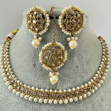 White Antique Polki Kundan Necklace, Kundan Necklace, Indian jewelry, Pakistani necklace, punjabi necklace, bridal, indian wedding