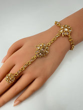 Gold Polki Single Hath Paan/Bracelet/Haath phool/Hathh Panja/finger Hand bracelet/Bridal Jewelry/hand harness/ Hand Jewelry/wedding jewelry