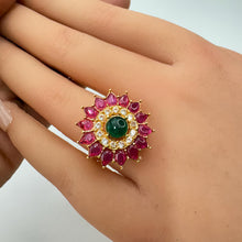 Fine Polki Monalisa stone Ring/Adjustable Ring/Indian Ring/ Pakistani Jewelry/ Indian Jewelry/Bollywood Jewelry/Indian Wedding jewelry