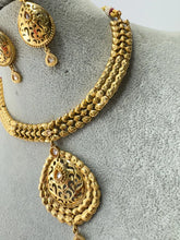 Gold Polki Kundan necklace/South Indian Jewelry/Temple Jewelry/Indian Gold Necklace/Wedding necklace/Bridal necklace/Indian necklace