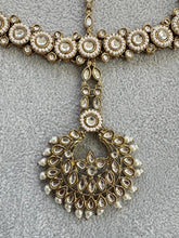 Antique Dull Gold Kundan Matha Patti Maang tikka/Indian Jewelry/Wedding Jewelry/Pakistani Jewelry/Jhoomer/ Matha patti/Indian forehead Patti