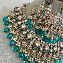 RamaGreen Antique Polki Kundan necklace set/Kundan Necklace/Statement necklace/Indian/Punjabi Necklace/Pakistani Jewelry/Bridal necklace/