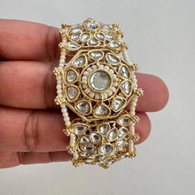 Kundan Openable Cuff Jhumka bracelet one size fit to sizes 2.4\2.6\2.8 Single Broad Bangle/Kundan Kada/statement bracelet/bridesmaid gifts
