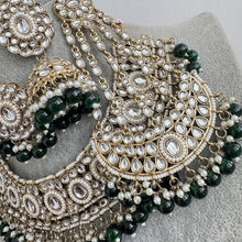 Green Kundan Necklace Set, Pearl Kundan necklace , Bollywood Jewelry, Indian Pakistani jewelry for wedding