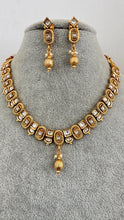 Gold Kundan Necklace, Indian Jewelry, indian wedding necklace, bridal jewelry, Punjabi Pakistani south Indian necklace