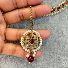 Ruby Antique Polki Kundan Necklace set, Indian necklace,Antique Dull Gold necklace, Indian,Pakistani Jewelry,Indian Wedding,Bridal set