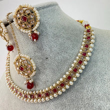 Ruby Antique Polki Kundan Necklace set, Indian necklace,Antique Dull Gold necklace, Indian,Pakistani Jewelry,Indian Wedding,Bridal set