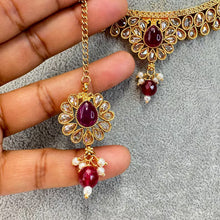 Ruby Gold Polki Necklace South Indian Jewelry Temple Jewelry Guttapusalu Necklace Wedding necklace