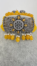 Yellow CZ Diamond Choker necklace, American Diamond Necklace,Indian pakistani jewelry for wedding, gift for her,bridal jewelry