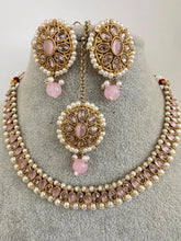 Pink Antique Polki Kundan necklace set/Reverse Ad Necklace/Statement necklace/Indian/Punjabi Necklace/Pakistani Jewelry/Bridal necklace/