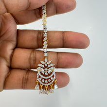 Dainty American Diamond Maang tikka/Indian Jewelry/ Indian Wedding Jewelry/ Pakistani Jewelry/ Jhoomer/ Matha patti/ Indian forehead jewelry