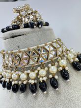 Black Antique Polki Kundan necklace set/Kundan Choker Necklace/Statement necklace/Indian/Punjabi Necklace/Pakistani Jewelry/Bridal necklace/