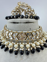 Black Antique Polki Kundan necklace set/Kundan Choker Necklace/Statement necklace/Indian/Punjabi Necklace/Pakistani Jewelry/Bridal necklace/