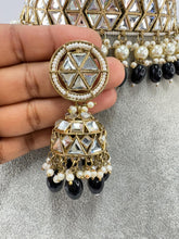 Black Antique Polki Kundan necklace set/Kundan Choker Necklace/Statement necklace/Indian/Punjabi Necklace/Pakistani Jewelry/Bridal necklace/