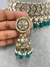 RamaGreen Antique Polki Kundan necklace set/Kundan choker Necklace/Statement necklace/Indian/Punjabi Necklace/Pakistani Jewelry/Bridal