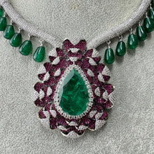 Malaika Arora inspired CZ diamond Necklace, Designer Necklace,American Diamond wedding necklace,Pakistani, Punjabi jewelry,Gift for her