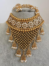 White Gold Polki Necklace, Indian Jewelry, indian wedding necklace, bridal jewelry, Punjabi Pakistani south Indian necklace