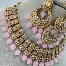 Pink Shadow Stone Kundan Necklace Set/ Bollywood Jewelry/ Indian jewelry/ Pakistani necklace/Punjabi/bridal necklace/Indian wedding