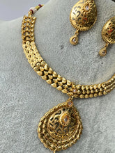 Gold Polki Kundan necklace/South Indian Jewelry/Temple Jewelry/Indian Gold Necklace/Wedding necklace/Bridal necklace/Indian necklace