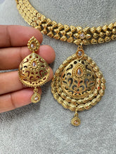 Gold Polki Kundan necklace/South Indian Jewelry/Temple Jewelry/Indian Gold Necklace/Wedding necklace/Bridal necklace/Indian necklace
