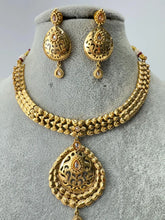 Gold Polki Kundan necklace/South Indian Jewelry/Temple Jewelry/Indian Gold Necklace/Wedding necklace/Bridal necklace/Indian necklace