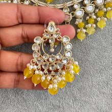 Yellow Pearl Kundan Necklace, Kundan choker set, Indian Jewelry,Wedding Jewelry, Pakistani Jewelry, bridesmaid necklace,
