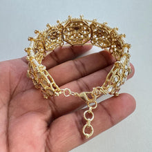Kundan Openable Cuff Jhumka bracelet one size fit to sizes 2.4\2.6\2.8 Single Broad Bangle/Kundan Kada/statement bracelet/bridesmaid gifts