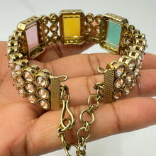 Antique Polki Kundan Openable Cuff Jhumka bracelet one size fit to sizes 2.4\2.6\2.8 Single Broad Bangle/ Polki Kundan Kada/bridesmaid gifts
