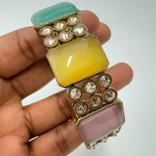Antique Polki Kundan Openable Cuff Jhumka bracelet one size fit to sizes 2.4\2.6\2.8 Single Broad Bangle/ Polki Kundan Kada/bridesmaid gifts