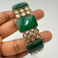 Antique Polki Kundan Openable Cuff Jhumka bracelet one size fit to sizes 2.4\2.6\2.8 Single Broad Bangle/ Polki Kundan Kada/bridesmaid gifts