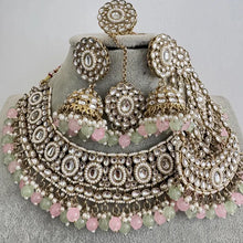 Mintpink Kundan Necklace Set, Pearl Kundan necklace , Bollywood Jewelry, Indian Pakistani jewelry for wedding