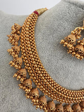 Gold Thushi Necklace, Kolhapuri Thushi Jewelry, indian wedding necklace, bridal jewelry, south Indian necklace