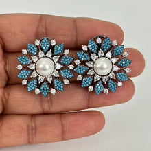 Victorian Finish AD stud earrings/Indian Jewelry/Pakistani Jewelry/Big studs/Bollywood Jewelry/CZ Studs/Sabyasachi Jewelry/gift for her