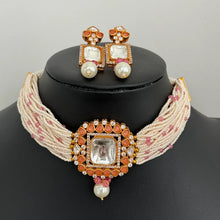 Pink Victorian Kundan Choker/Kundan Necklace/Traditional Ethnic/Kundan Jewelry/Bollywood/Pakistani/Punjabi/Indian Bridal/Indian wedding