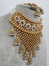 RubyGreen gold Polki Kundan choker Antique necklace wedding jewelry Indian Jewelry Pakistani Jewelry Wedding necklace Bridal necklace