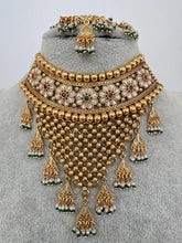 RubyGreen gold Polki Kundan choker Antique necklace wedding jewelry Indian Jewelry Pakistani Jewelry Wedding necklace Bridal necklace