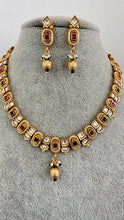 Rubygreen Gold Kundan Necklace, Indian Jewelry, indian wedding necklace, bridal jewelry, Punjabi Pakistani south Indian necklace