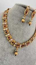 Rubygreen Gold Kundan Necklace, Indian Jewelry, indian wedding necklace, bridal jewelry, Punjabi Pakistani south Indian necklace