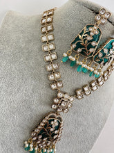 RamaGreen Kundan Necklace / Mid Length Kundan Necklace/ Bollywood Jewelry/ Indian jewelry/ Pakistani / punjabi necklace/indian wedding