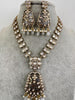 Gray Kundan Necklace / Mid Length Kundan Necklace/ Bollywood Jewelry/ Indian jewelry/ Pakistani / punjabi necklace/indian wedding