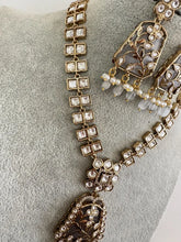 Gray Kundan Necklace / Mid Length Kundan Necklace/ Bollywood Jewelry/ Indian jewelry/ Pakistani / punjabi necklace/indian wedding