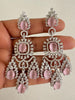 American Diamond earrings/Indian Jewelry/Pakistani Jewelry/Bollywood Jewelry/CZ earrings/AD earrings/Statement earrings/Gift for her